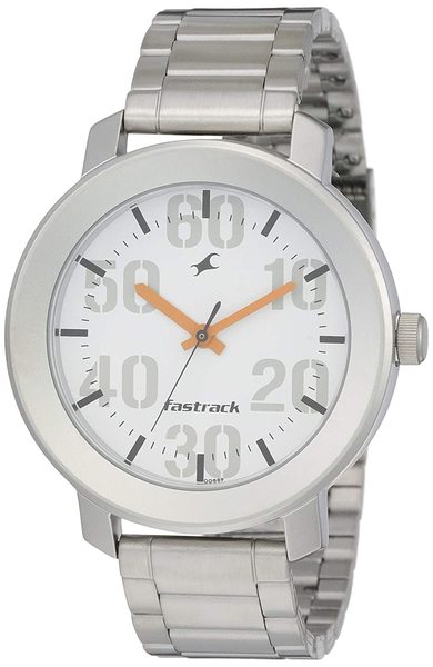 Fastrack casual analog store white dial men's watch