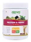 OZiva Protein & Herbs for Women, Vanilla Almond, 16 Servings, 0g added Sugar