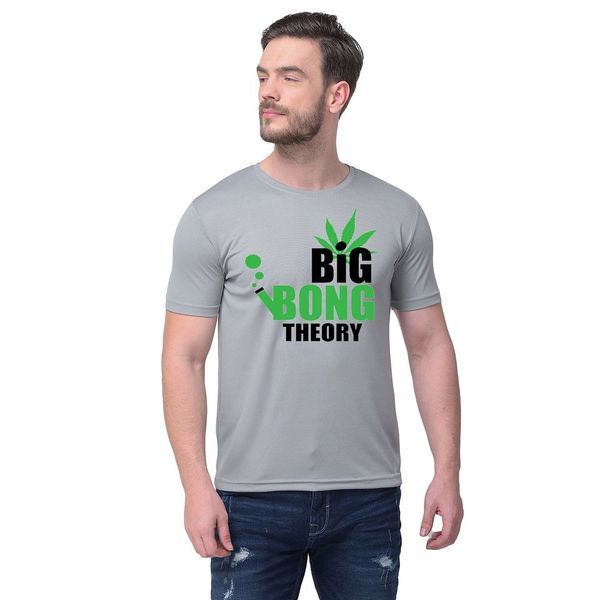 Buy Naira BIG BONG ON GREY ROUND NECK Tshirt on EMI