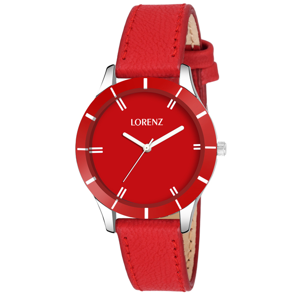 Buy Lorenz Red Dial Analog Watch for Women/Watch for Girls- AS-24A on EMI