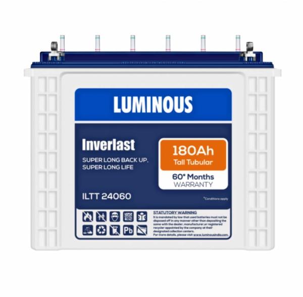 Buy Luminous ILTT 24060 180Ah Tubular Battery on EMI