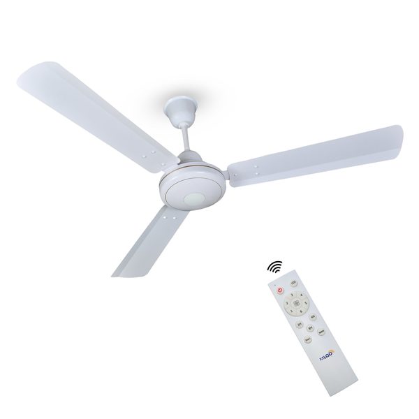 Buy ALQO Super Energy Efficient 30 Watt 48 inch Smart Remote Operated BLDC Ceiling Fan (White) on EMI