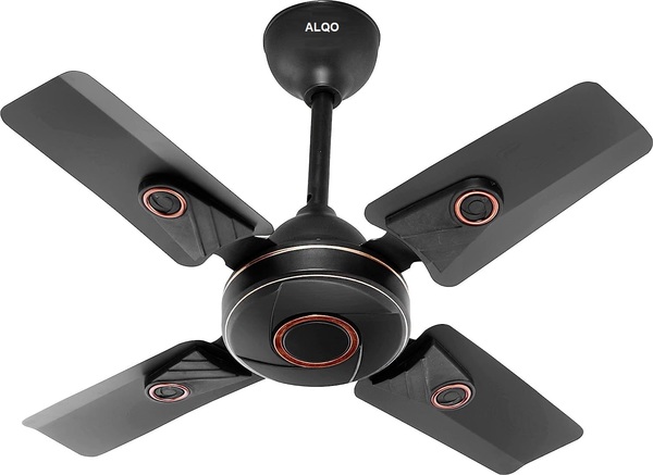 Buy ALQO 600mm/24 inch 50watt High Speed Decorative 4 Blades Ceiling Fan (Smoked Brown) on EMI