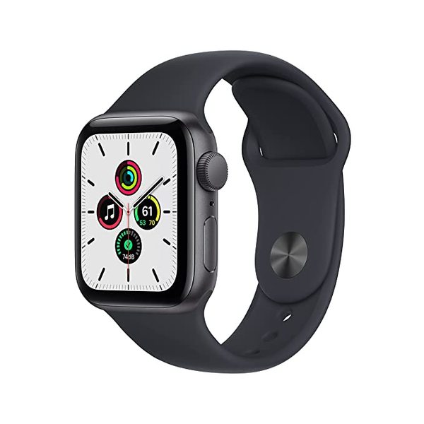 Buy Apple Watch SE (GPS, 44mm) - Space Grey Aluminium Case with Midnight Sport Band - Regular on EMI