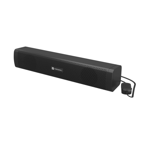 Buy Portronics in Tune 2 6W Portable USB Wired Speaker for Laptop/Desktop Sound, 3.5mm Audio Jack (Black) on EMI