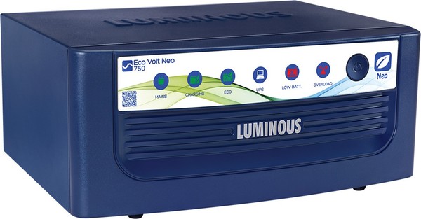 Buy Luminous EcoVoltNeo-750 Eco Volt Neo 750 Pure Sine Wave Inverter (Blue) on EMI