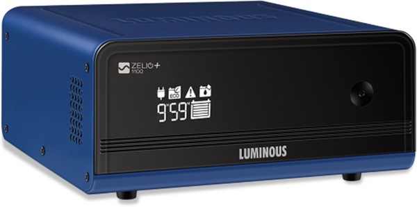 Buy Luminous ZELIO+ 1100/12 / 1100/12V (E-comm.) Pure Sine Wave Inverter (Black & Blue) on EMI
