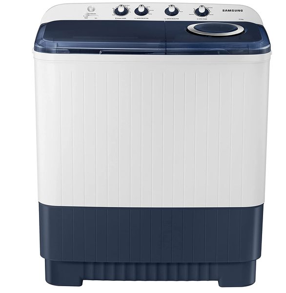 Buy Samsung 9.5kg Semi Automatic Top Loading Washing Machine (WT95A4200LL, Blue) on EMI