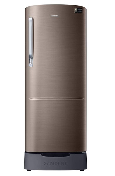 Buy Samsung 230 L 3 Star Inverter Direct Cool Single Door Refrigerator (RR24A282YDX/NL, Base Stand with Drawer, LUXE BROWN) on EMI