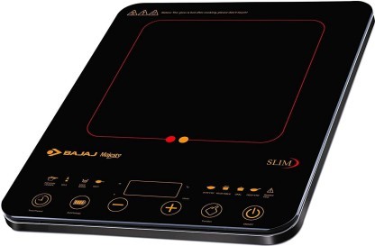 Buy Bajaj 2100 W Majesty Slim High Quality Induction Oven Instant Heat Fully Automatic Induction Cooktop (Black, Touch Panel) on EMI