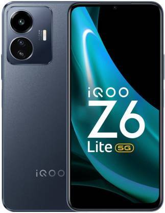 Buy IQOO Z6 Lite 5G (Without Charger) (Mystic Night, 128 GB)  (6 GB RAM) on EMI