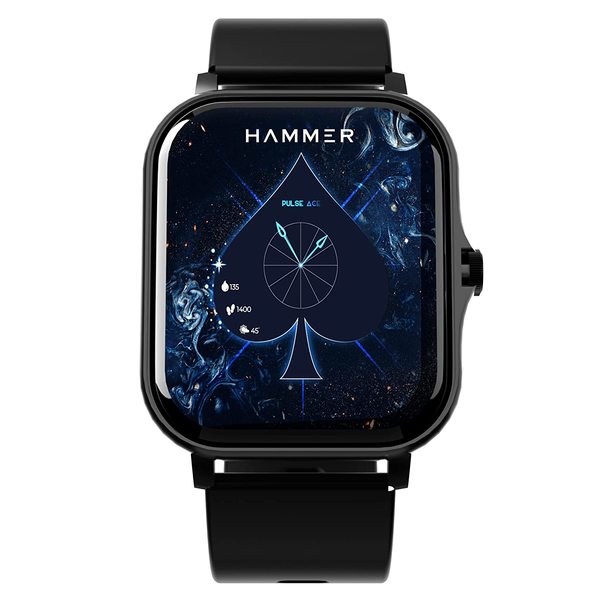 Buy Hammer Pulse Ace 1.69" Bluetooth Calling Smart Watch with Call Function Dial Pad, Speaker, SpO2, HR, Sleep Monitor, Multiple Sports Mode (Black) on EMI