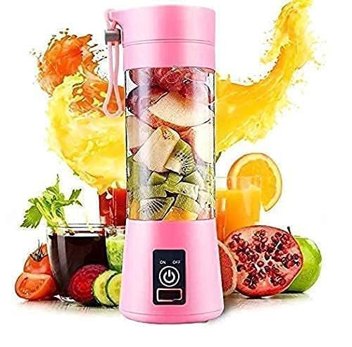 Buy Zello Portable Electric USB Juice Maker Stainless BLED Blender Grinder Mixer, Egg Multifunctional Rechargeable Bottlee with 6 Blades (multi) (Multicolor) on EMI