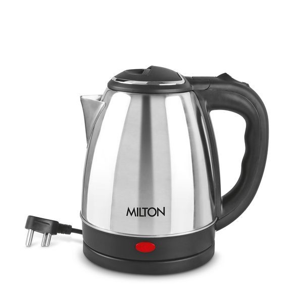 Buy Milton Go Electro 1.2 Stainless Steel Electric Kettle, 1 Piece, 1200 ml, Silver | Power Indicator 1500 Watts Auto Cut-off Detachable 360 Degree Connector Boiler for Water on EMI