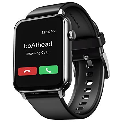 Buy boAt Wave Call Smart Watch, Talk with Advanced Dedicated Bluetooth Calling Chip, 1.69” HD Display 550 NITS & 70% Color Gamut, 150+ Watch Faces, Multi-Sport Modes,HR,SpO2, IP68(Active Black) on EMI