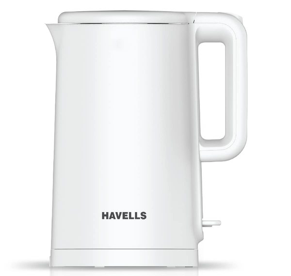 Buy Havells Caro 1.5 litre Double Wall, 304 Stainless Steel Inner Body, Cool touch outer body, Wider mouth, 2 Year warranty (White, 1250 Watt) on EMI