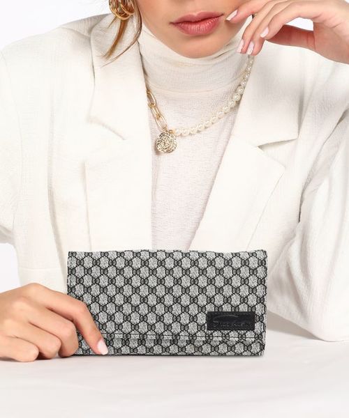 Buy Lorenz Women's Grey Bi-Fold Faux Leather Hand Clutch Wallet Purse (Star Austin Series)| CLT-05 on EMI