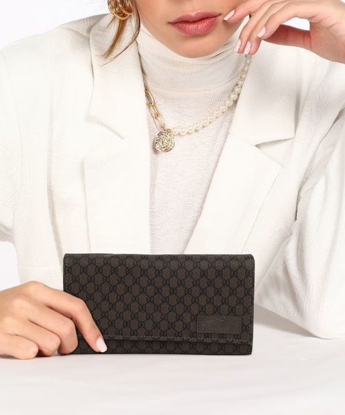 Buy Lorenz Women's Brown Bi-Fold Faux Leather Hand Clutch Wallet Purse (Star Austin Series)| CLT-07 on EMI