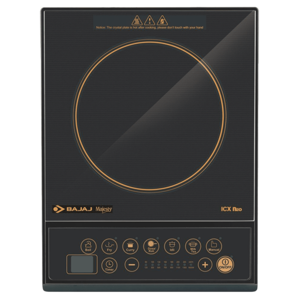 Buy Bajaj Majesty ICX Neo 1 Burner Induction Cooktop (Black) on EMI
