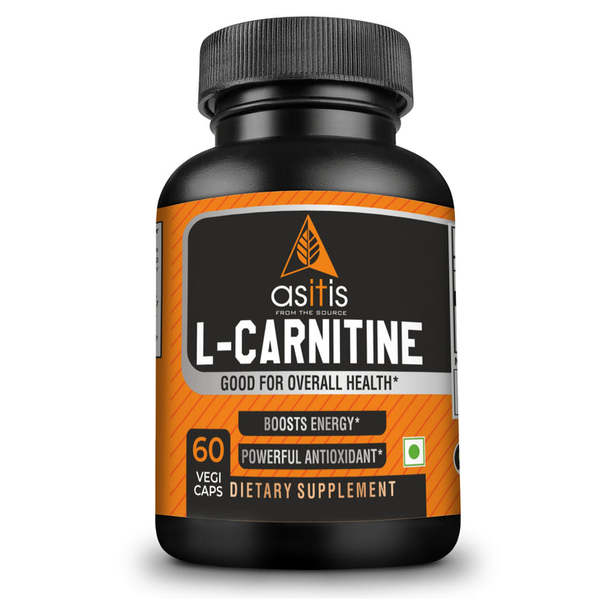 Buy AS-IT-IS Asitis Nutrition L-Carnitine 500mg, 60 Capsules | Boosts Energy & Performance Zero Fillers Lab-Tested on EMI