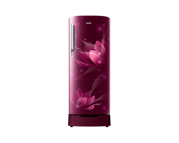 Buy Samsung 192L Stylish Grand Design Single Door Refrigerator RR20A181BR8 (Blooming Saffron Red) on EMI