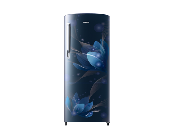 Buy Samsung 183L Stylish Grand Design Single Door Refrigerator RR20C1712U8 (Blooming Saffron Blue) on EMI