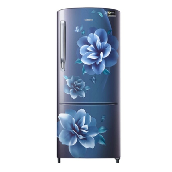 Buy Samsung 183L Stylish Grand Design Single Door Refrigerator RR20C1723CU (Camellia Blue) on EMI