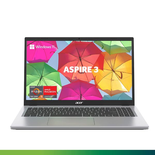 Buy Acer Aspire 3 Thin and Light Laptop AMD Ryzen 5 7520U Quad-Core Processor (8 GB/ 512 GB SSD/Windows 11 Home/MS Office) Pure Silver, A315-24, 39.6 cm (15.6 inches) FHD Display / 1.78 Kg on EMI