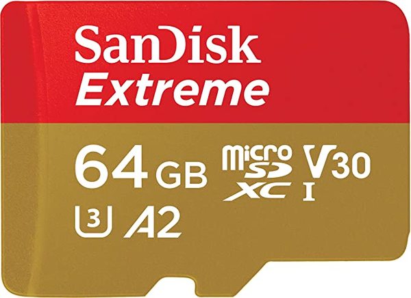 Buy SanDisk Extreme microSD UHS I Card 64GB for 4K Video on Smartphones,Action Cams 170MB/s Read,80MB/s Write (Multicolour) on EMI