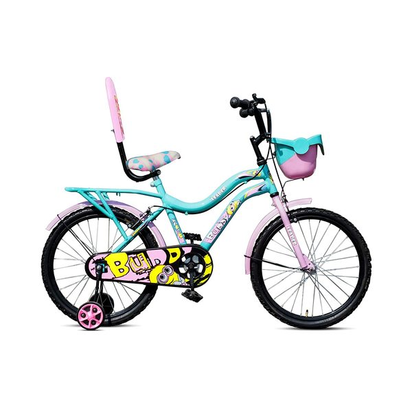 Buy LEADER Buddy 20T Kids Cycle with Training wheels For Age Group 5 to 9 Years 20 T Road (Single Speed, Green, Pink) (Multicolor) on EMI