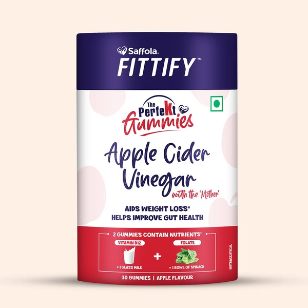 Buy Saffola Fittify The Perfekt Gummies For Weight Management Apple on EMI