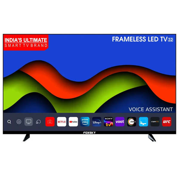 Buy Foxsky 80 cm (32 inches) Full HD Smart LED TV 32FS-VS (Frameless Edition) | With Voice Assistant on EMI