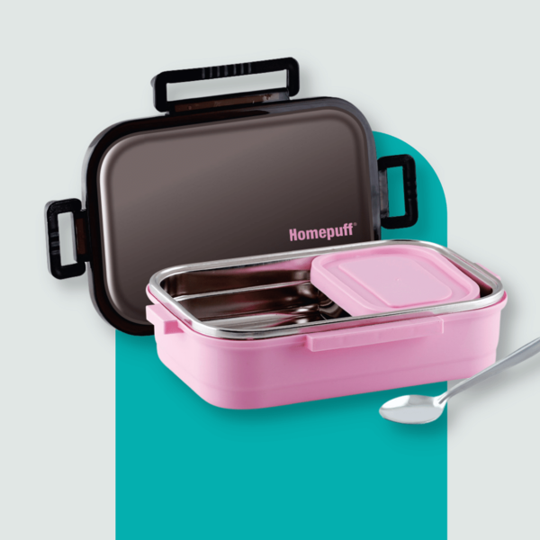 Homepuff Stainless Steel Insulated Lunch box 2.3L