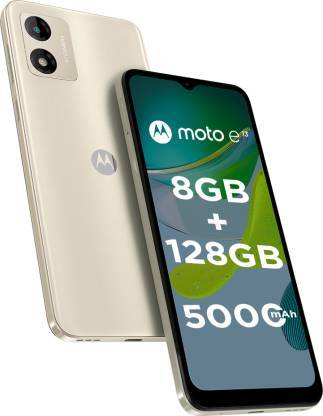 Buy MOTOROLA E13 (Creamy White, 128 GB)  (8 GB RAM) on EMI