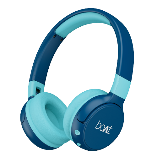 Buy boAt Rockid Rush Kids Wireless Bluetooth Headphone with 10Hours Playback, 30mm drivers, 85 dB Loudness Limit (Aqua) on EMI