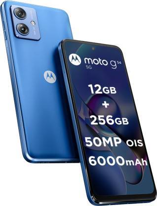 Buy Motorola G54 5G (Pearl Blue, 256 Gb)  (12 Gb Ram) on EMI