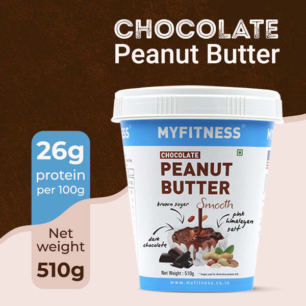 Buy MyFitness Chocolate Peanut Butter Smooth  (510gm) on EMI