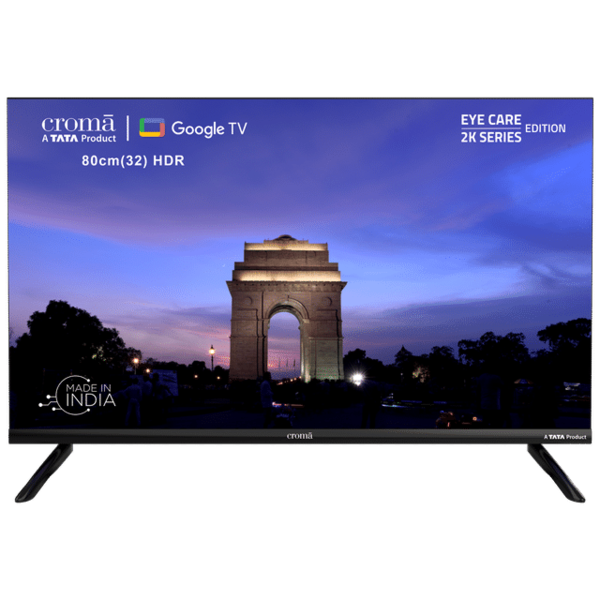 Buy Croma (32 Inch) Hd Ready Led Smart Google Tv With A Plus Grade Panel (2023 Model) (1.5) - A Tata Product on EMI
