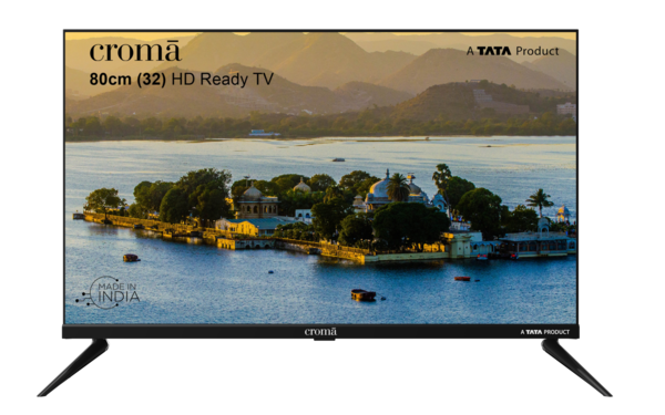 Buy Croma Crel032 Hbd307601 80 Cm (32 Inch) Hd Ready Led Tv With Bezel Less Display (2023 Model) (1) - A Tata Product on EMI