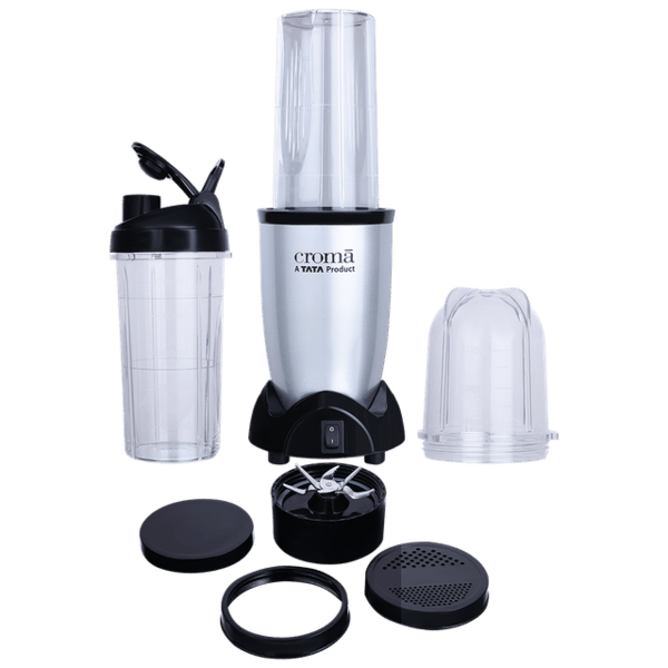Buy Croma Personal 450 Watt 2 Jars Mixer Grinder Blender ( Bullet Motor, Silver And Black) With 2years Warranty (Black) - A Tata Product on EMI