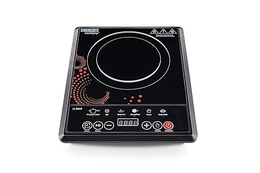 Buy Usha Cook Joy (3616) 1600-Watt Induction Cooktop (Black), Sealed, 1 Burner on EMI