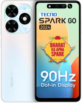Buy TECNO Spark Go 2024 Mystery White (4GB RAM , 64GB ROM) + (4GB Expandable RAM) on EMI