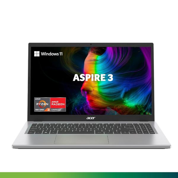 Buy Acer Aspire 3 Laptop AMD Ryzen 5 7520U Quad-Core Processor (Windows 11 Home/ 8 GB RAM/ 512 GB SSD/AMD Radeon Graphics) A315-24P, 39.6 cm (15.6") Full HD Display, 1.78 KG, Pure Silver on EMI