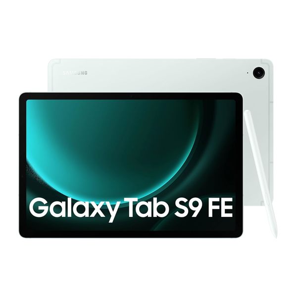 Buy Samsung Galaxy Tab S9 FE 27.69 cm (10.9 inch) Display, RAM 8 GB, ROM 256 GB Expandable, S Pen in-Box, WiFi+5G, IP68 Tablet, Mint on EMI