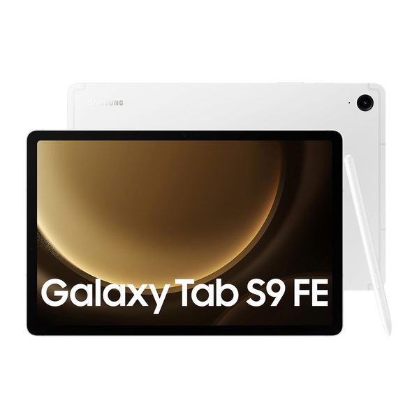 Buy Samsung Galaxy Tab S9 FE 27.69 cm (10.9 inch) Display, RAM 8 GB, ROM 256 GB Expandable, S Pen in-Box, WiFi+5G, IP68 Tablet, Silver on EMI