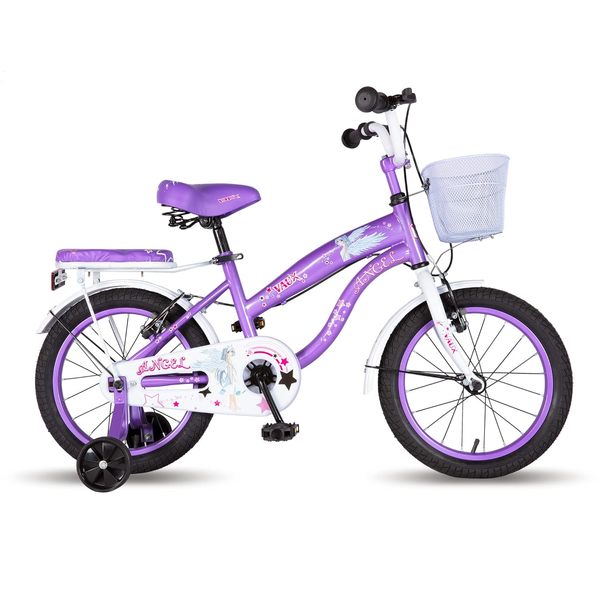 Buy Vaux Angel Cycle for Kids 4 to 6 Years with Sidewheels, Basket ...