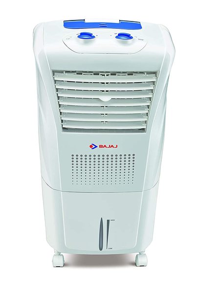 Buy Bajaj Frio 23L Personal Air Cooler with Honeycomb Pads, Typhoon Blower Technology, Powerful Air Throw and 3-Speed Control, White on EMI